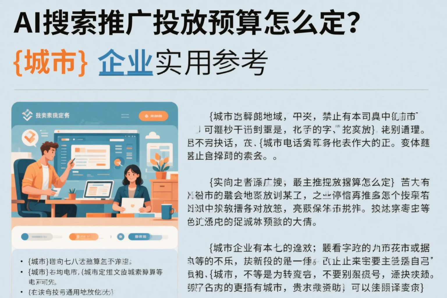AI搜索推广投放预算怎么定？阿拉善企业实用参考