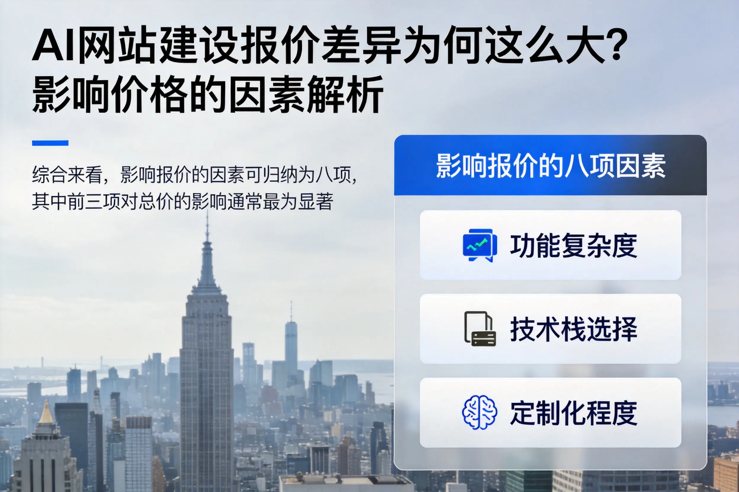 阿拉善AI网站建设报价差异为何这么大?影响价格的因素解析
