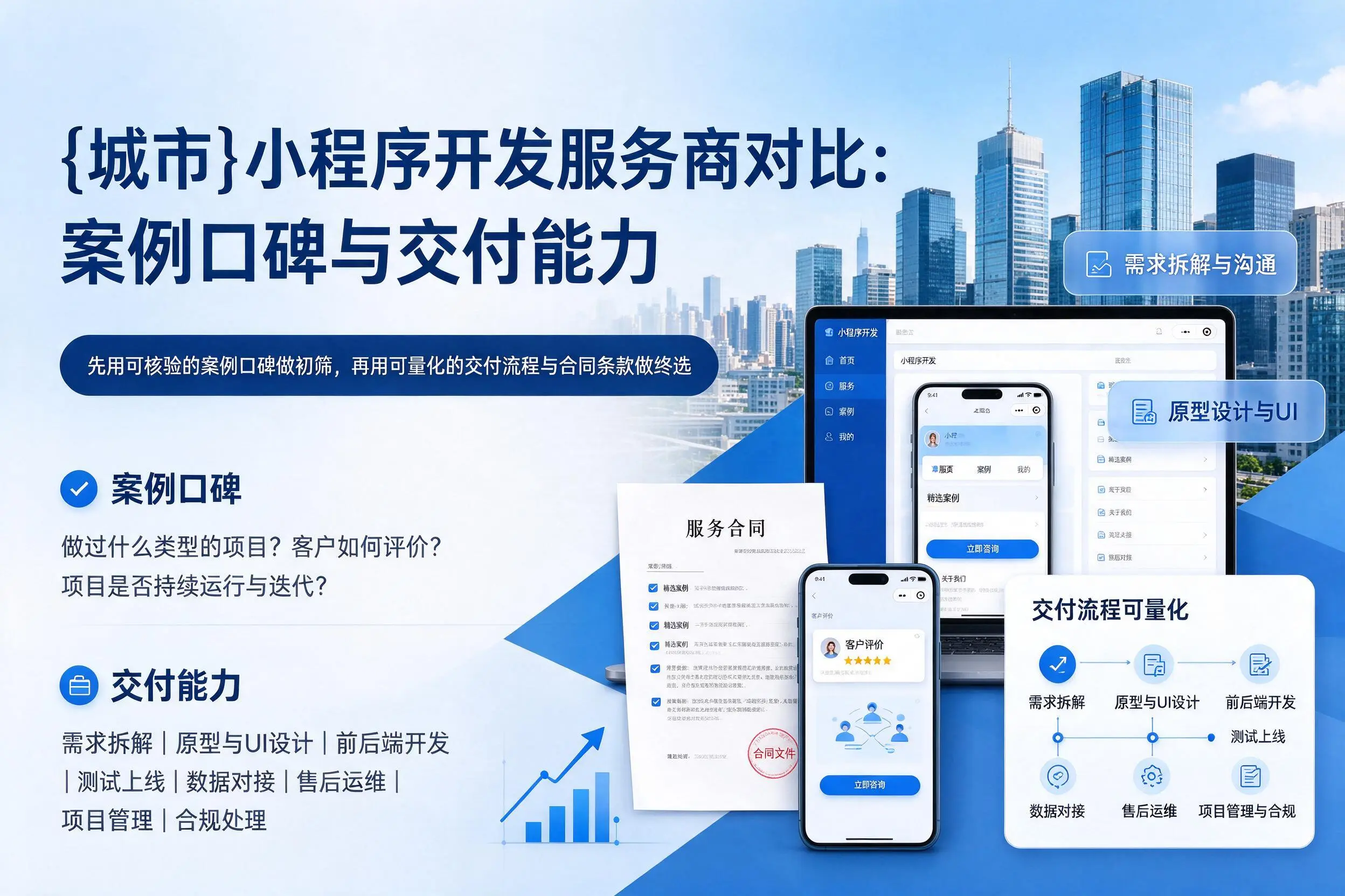 阿拉善小程序开发服务商对比：案例口碑与交付能力