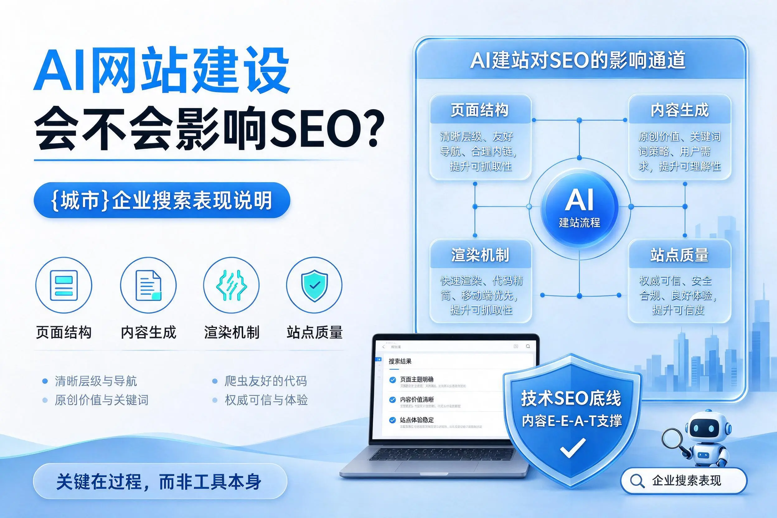 AI网站建设会不会影响SEO？阿拉善企业搜索表现说明