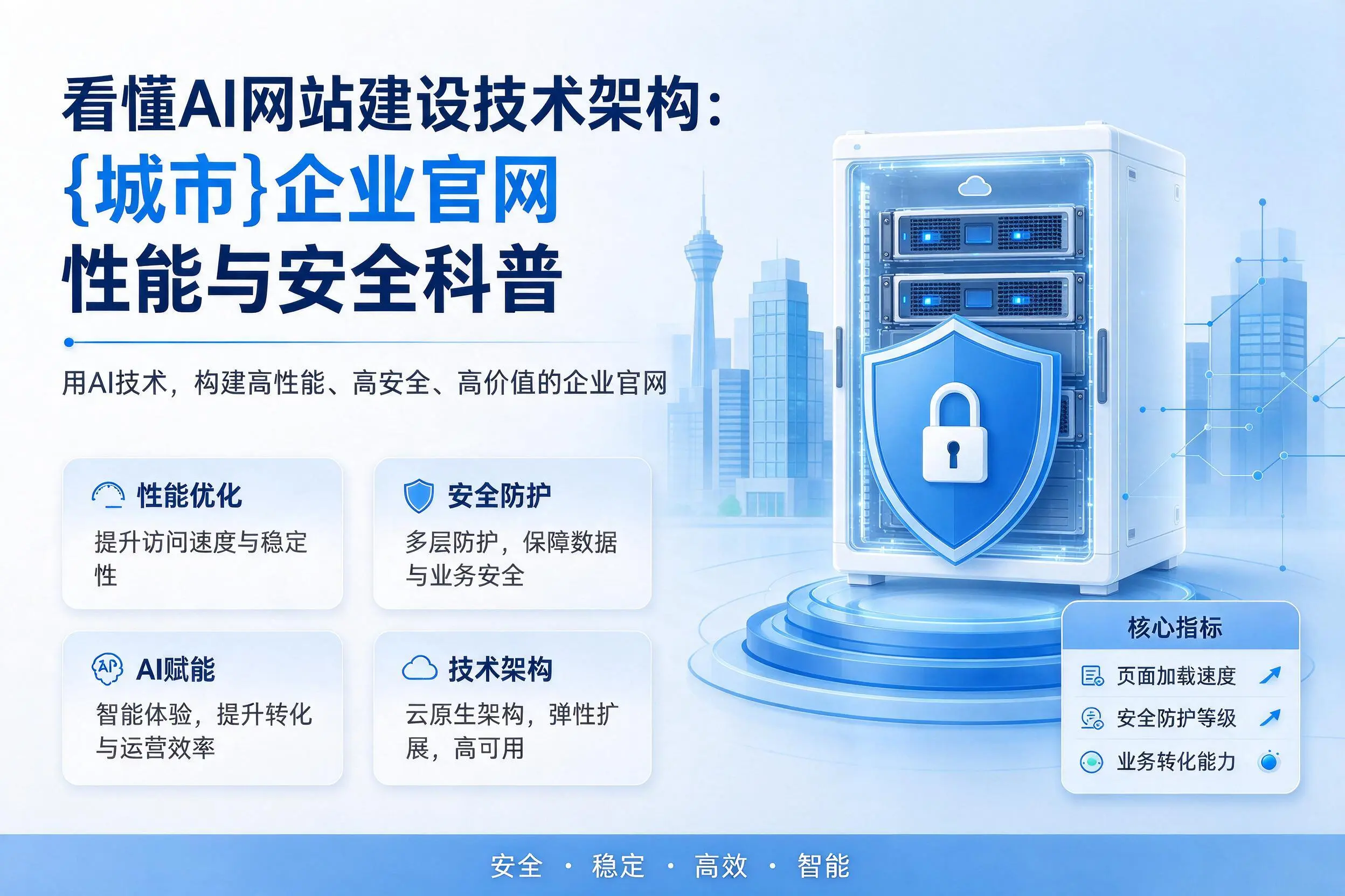 看懂AI网站建设技术架构：阿拉善企业官网性能与安全科普