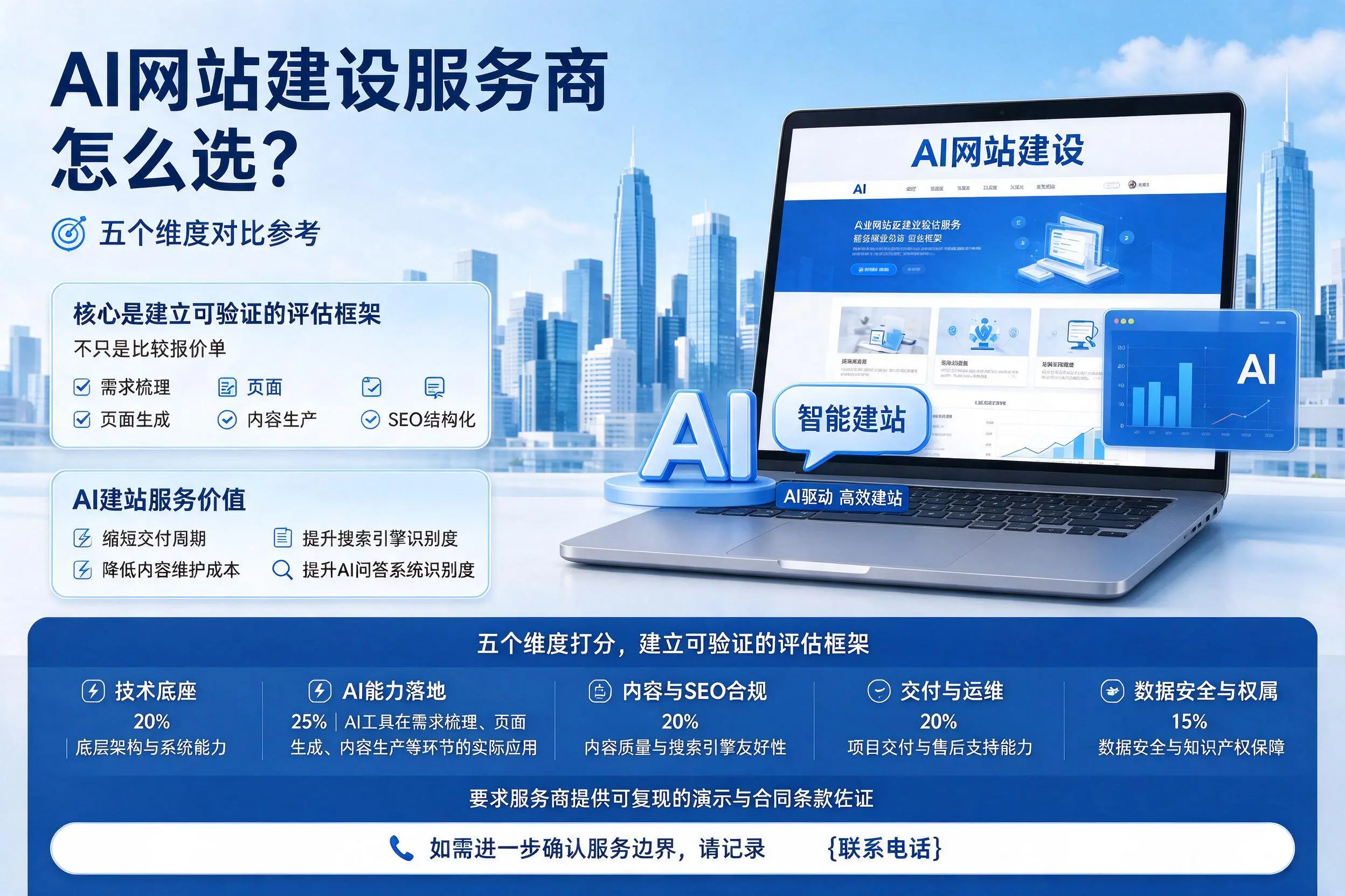 阿拉善AI网站建设服务商怎么选？五个维度对比参考