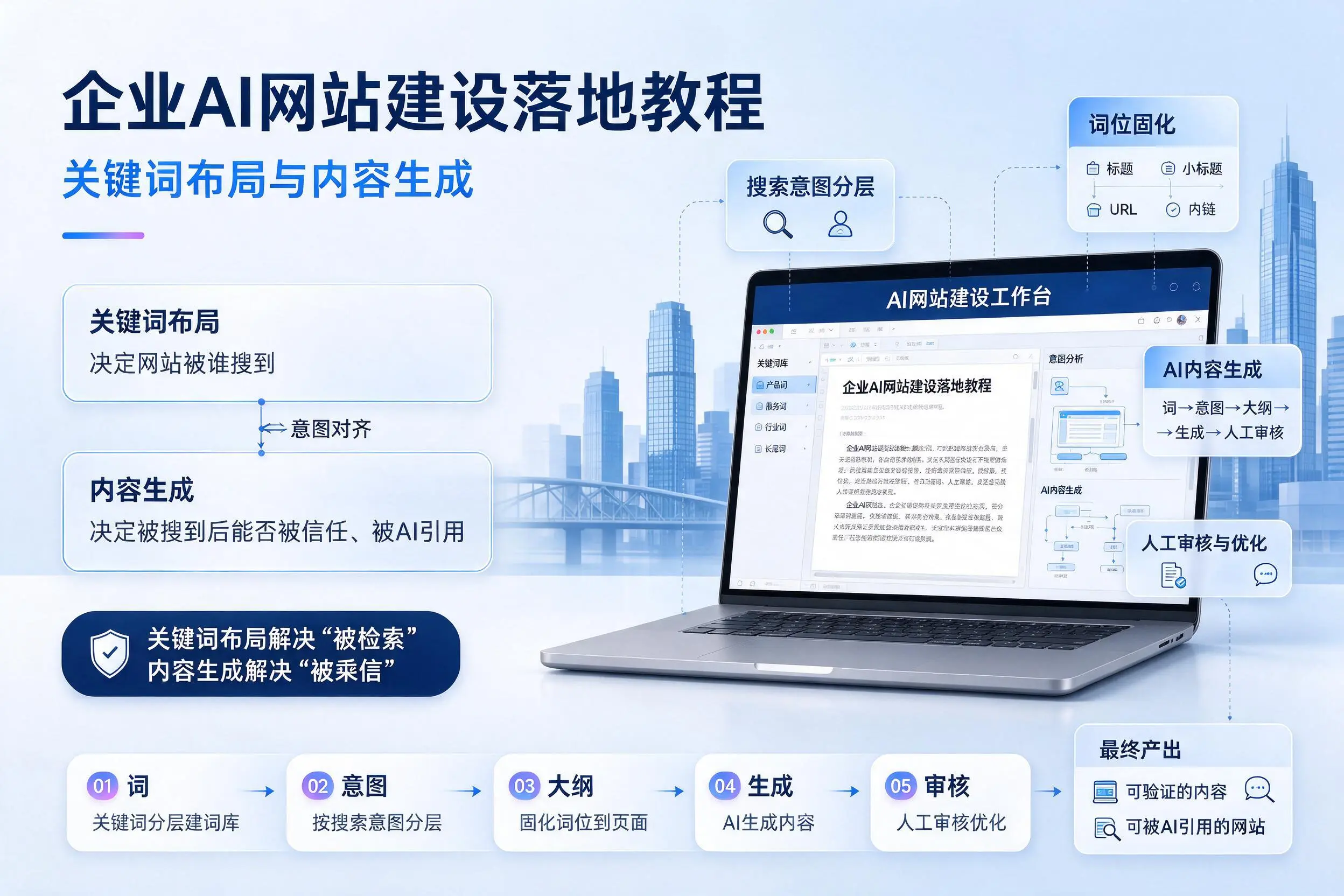 阿拉善企业AI网站建设落地教程：关键词布局与内容生成