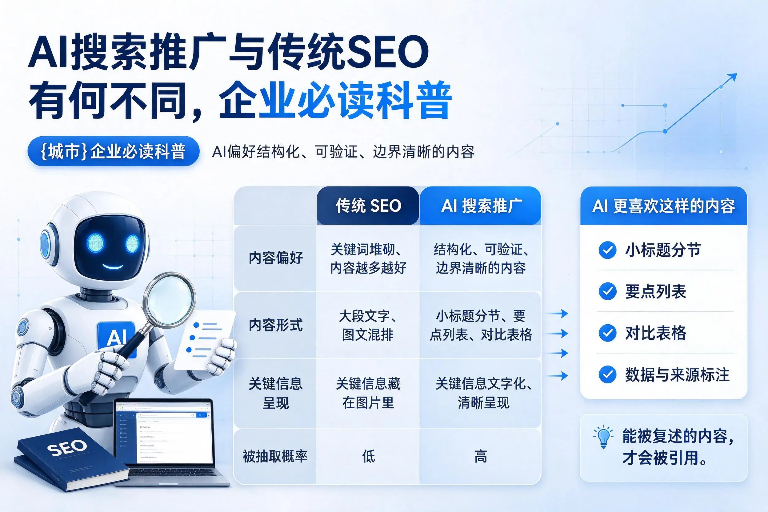 AI搜索推广与传统SEO有何不同，阿拉善企业必读科普